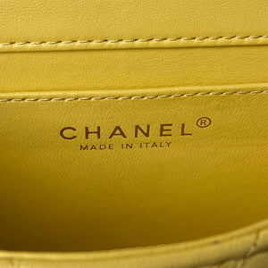 Chanel AS4848 Mini Flap bag With top handle Yellow - Default Title - View 9