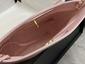 Chanel AS4853 Shopping Bag Shiny Lambskin & Gold-Tone Metal Light Pink - Default Title - View 7