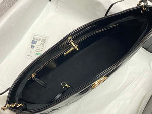 Chanel AS4854 Shopping Bag Shiny Lambskin & Gold-Tone Metal Black - Default Title - View 7