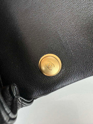 Chanel AS4868 Mini Flap Bag Pearly Lambskin Imitation Pearls & Gold-Tone Metal Black - Default Title - View 8