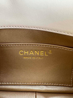 Chanel AS4868 Mini Flap Bag Pearly Lambskin Imitation Pearls & Gold-Tone Metal White - Default Title - View 10