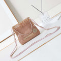 Chanel AS4894 Mini Handbag 22 bag evening bag Strass & Gold-Tone Metal Light Pink - Default Title - View 1