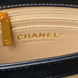 Chanel AS4967 Small Flap Bag Shiny Lambskin Enamel & Gold-Tone Metal Black - Default Title - View 6