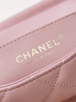 Chanel AS4986 Mini Flap bag Shiny Lambskin  Imitation Pearls & Gold-Tone Metal Pink - Default Title - View 8