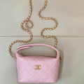 Chanel AS5022 Small Hobo Grained Calfskin Pink