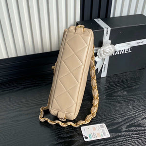 Chanel AS5176 Flap Bag 24K Lambskin Apricot - Default Title - View 4