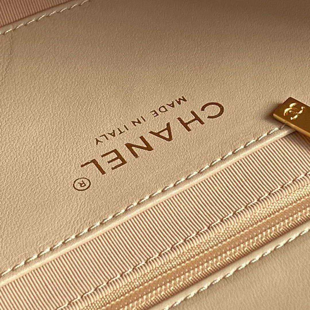 Chanel AS5176 Flap Bag 24K Lambskin Apricot - Default Title - View 5
