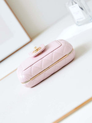 Chanel AS5178 Evening Chain Bag Lambskin Gold-Tone Metal Pink - Default Title - View 7