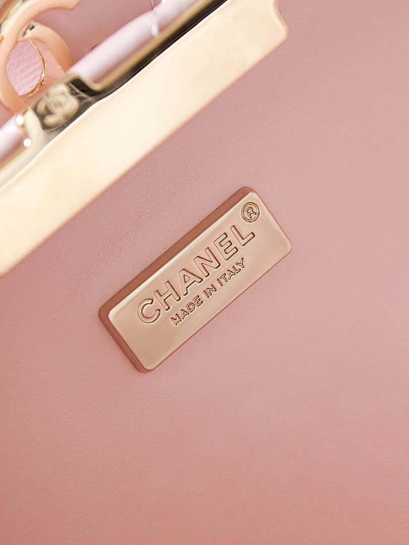 Chanel AS5178 Evening Chain Bag Lambskin Gold-Tone Metal Pink - Default Title - View 9