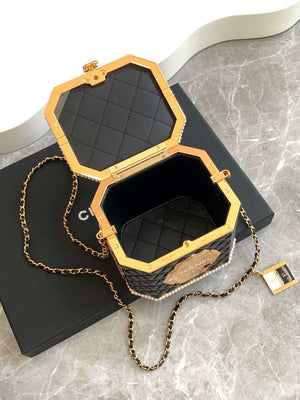 Chanel AS4954 Evening Small box tea can Black - Default Title - View 7