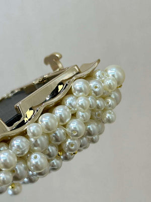 CHANEL AS5217 Resin  Enamel Imitation Pearls & Gold-Tone Metal  White Black & Light Pink - Default Title - View 10