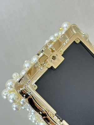 CHANEL AS5217 Resin  Enamel Imitation Pearls & Gold-Tone Metal  White Black & Light Pink - Default Title - View 14