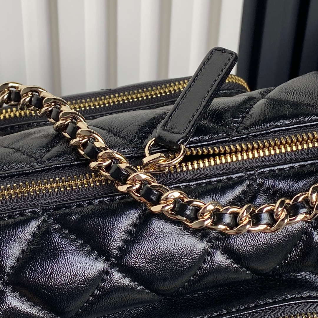 Chanel AS5220 Small Camera Case Bag Black