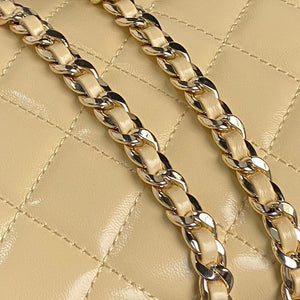 Chanel AS5222 Vanity Case Shiny Crumpled Lambskin & Gold-Tone Metal Apricot - Default Title - View 4