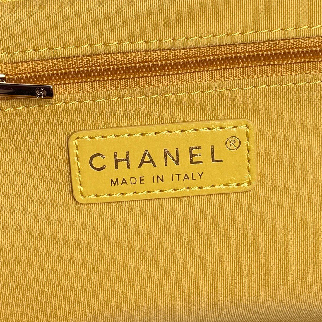 Chanel AS5222 Vanity Case Shiny Crumpled Lambskin & Gold-Tone Metal Yellow - Default Title - View 9