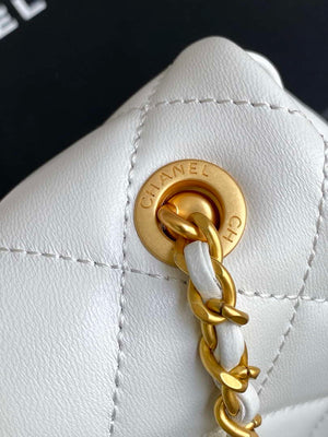 Chanel AS5253 Mini Flap Handbag Lambskin White - Default Title - View 6