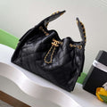 Chanel AS5293 Small Hobo Calfskin & Gold-Tone Metal Black - Default Title - View 1