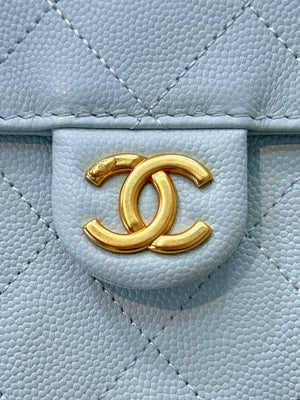 Chanel AS5293 Small Hobo Calfskin & Gold-Tone Metal Blue - Default Title - View 10