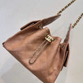 Chanel AS5293 Small Hobo Calfskin & Gold-Tone Metal Brown