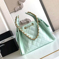 Chanel AS5293 Small Hobo Calfskin & Gold-Tone Metal Green - Default Title - View 1