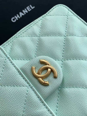 Chanel AS5293 Small Hobo Calfskin & Gold-Tone Metal Green - Default Title - View 7