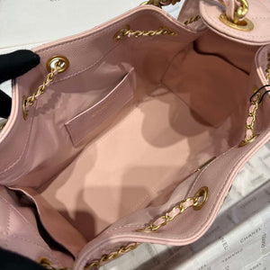Chanel AS5293 Small Hobo Calfskin & Gold-Tone Metal Pink - Default Title - View 8