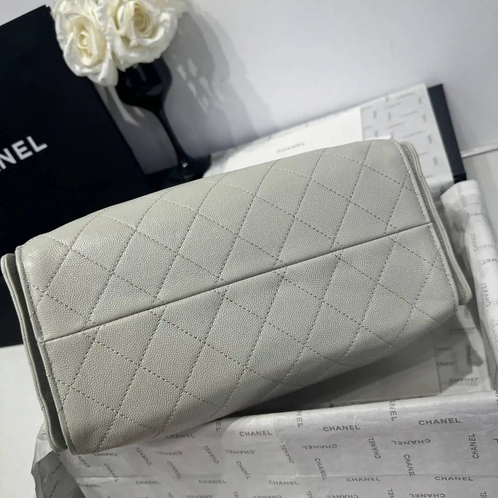 Chanel AS5293 Small Hobo Calfskin & Gold-Tone Metal Putty