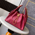 Chanel AS5293 Small Hobo Calfskin & Gold-Tone Metal Red - Default Title - View 1