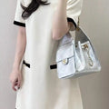 Chanel AS5293 Small Hobo Calfskin & Gold-Tone Metal Silver