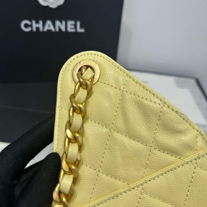 Chanel AS5293 Small Hobo Calfskin & Gold-Tone Metal Yellow - Default Title - View 6