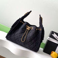 Chanel AS5293 Small Hobo Canvas & Gold-Tone Metal Black - Default Title - View 1