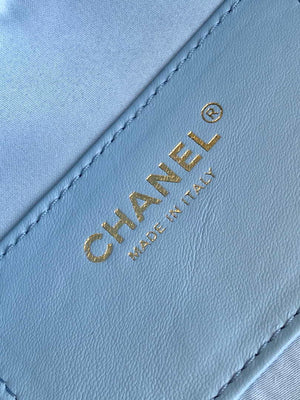 Chanel AS5293 Small Hobo Canvas & Gold-Tone Metal Denim Blue - Default Title - View 9