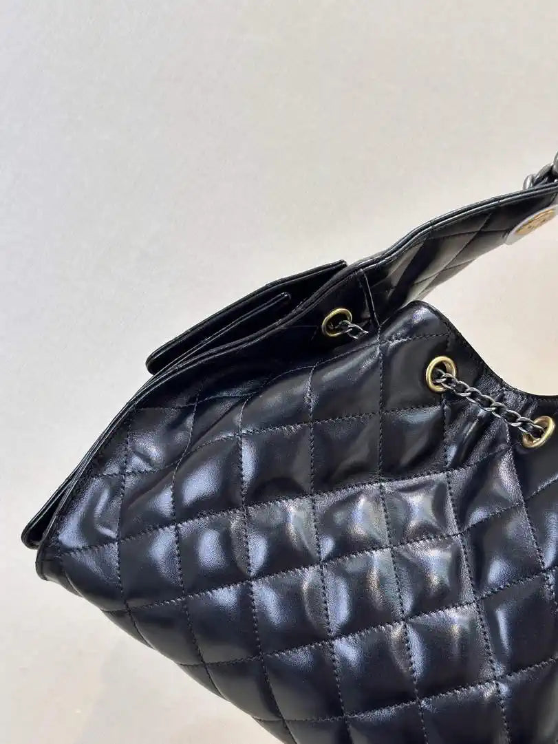 Chanel AS5293 Small Hobo Lambskin & Gold-Tone Metal Light Gold