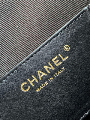 Chanel AS5293 Small Hobo Shiny Lambskin & Gold-Tone Metal Black - Default Title - View 9