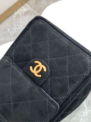 Chanel AS5293 Small Hobo Suede & Gold-Tone Metal Black - Default Title - View 7
