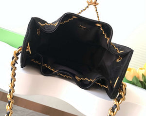 Chanel AS5293 Small Hobo Suede & Gold-Tone Metal Black - Default Title - View 8