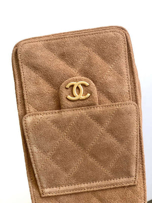 Chanel AS5293 Small Hobo Suede & Gold-Tone Metal Earthy Yellow - Default Title - View 6