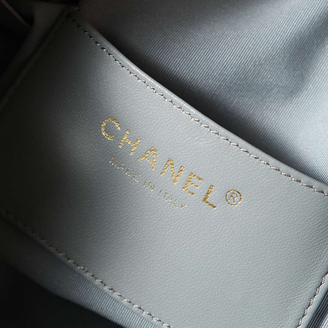 Chanel AS5293 Small Hobo Suede & Gold-Tone Metal Elephant Gray - Default Title - View 6