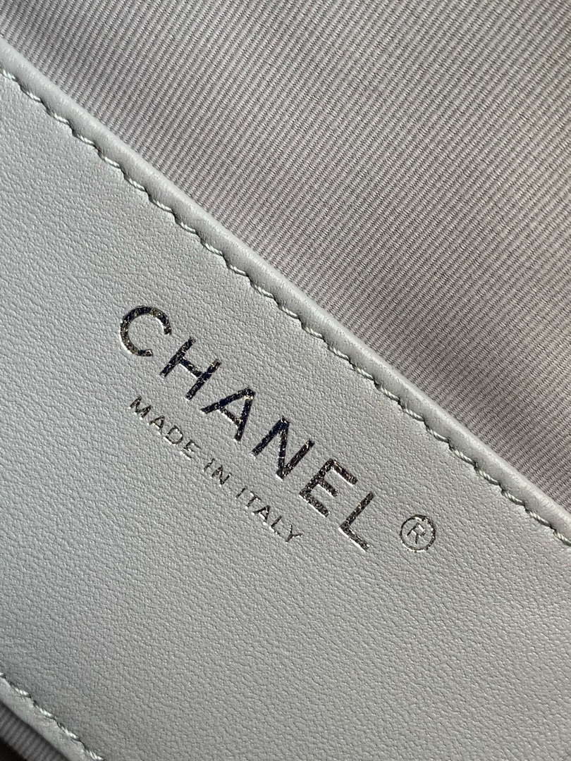 Chanel AS5293 Small Hobo Suede & Silver-Tone Metal Elephant Gray