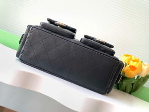 Chanel AS5302 Hobo Shiny Lambskin & Gold-Tone Metal Black - Default Title - View 4