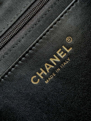 Chanel AS5302 Hobo Shiny Lambskin & Gold-Tone Metal Black - Default Title - View 8
