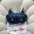 Chanel AS5302 Hobo Shiny  Denim & Gold-Tone Metal Dark blue - Default Title - View 1