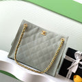 Chanel AS5303 Hobo Suede & Gold-Tone Metal Light Green - Default Title - View 1
