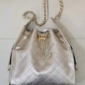 Chanel AS5311 Large Hobo Shiny Calfskin & Gold-Tone Metal Ligth Gold