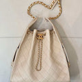 Chanel AS5311 Large Hobo Shiny Calfskin & Gold-Tone Metal Apricot - Default Title - View 1