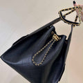 Chanel AS5311 Large Hobo Shiny Calfskin & Gold-Tone Metal Black - Default Title - View 1