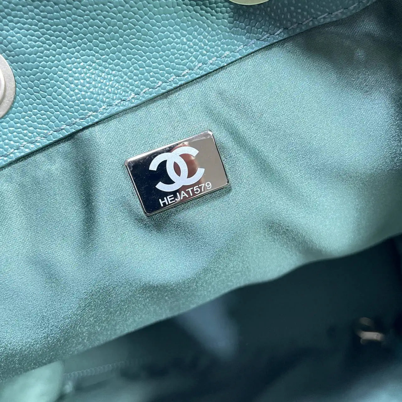 Chanel AS5311 Large Hobo Shiny Calfskin & Gold-Tone Metal Deep Green