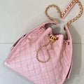 Chanel AS5311 Large Hobo Shiny Calfskin & Gold-Tone Metal Pink - Default Title - View 1