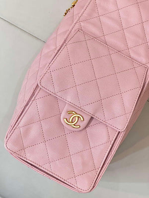 Chanel AS5311 Large Hobo Shiny Calfskin & Gold-Tone Metal Pink - Default Title - View 14