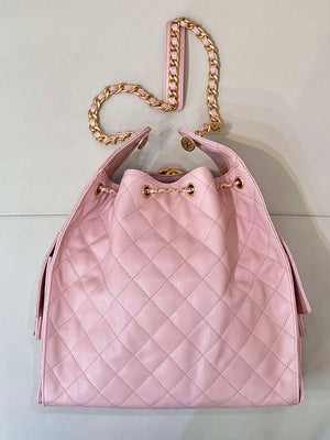 Chanel AS5311 Large Hobo Shiny Calfskin & Gold-Tone Metal Pink - Default Title - View 15